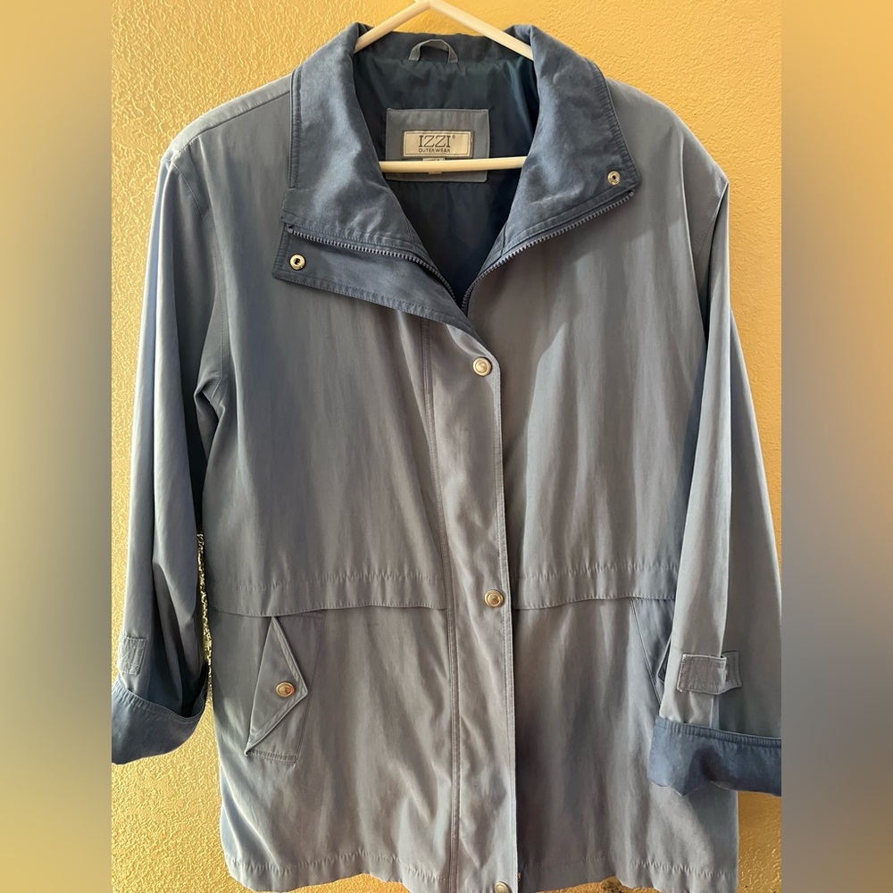 IZZI Women's Utility Jacket in Slate Blue